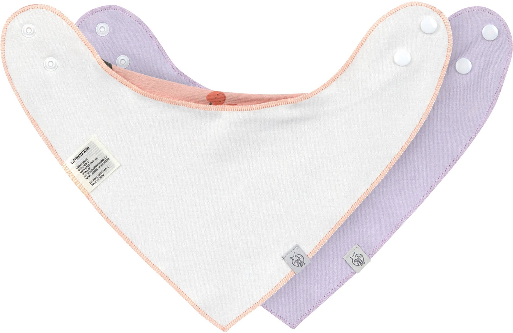 Lässig 2er-Pack Dreieckstücher Happy Kirschen