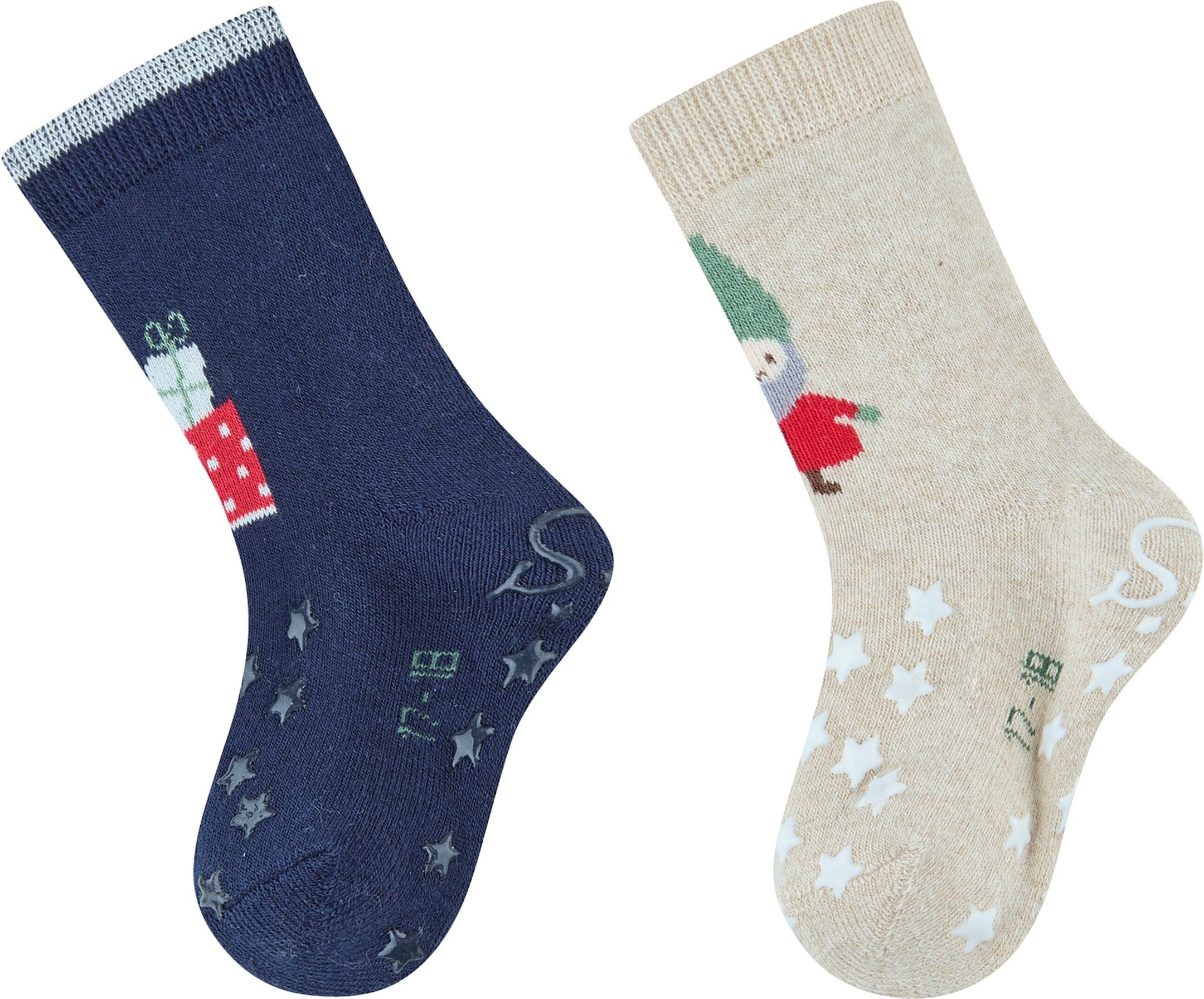 Sterntaler 2er-Pack ABS-Krabbelsocken Weihnachten
