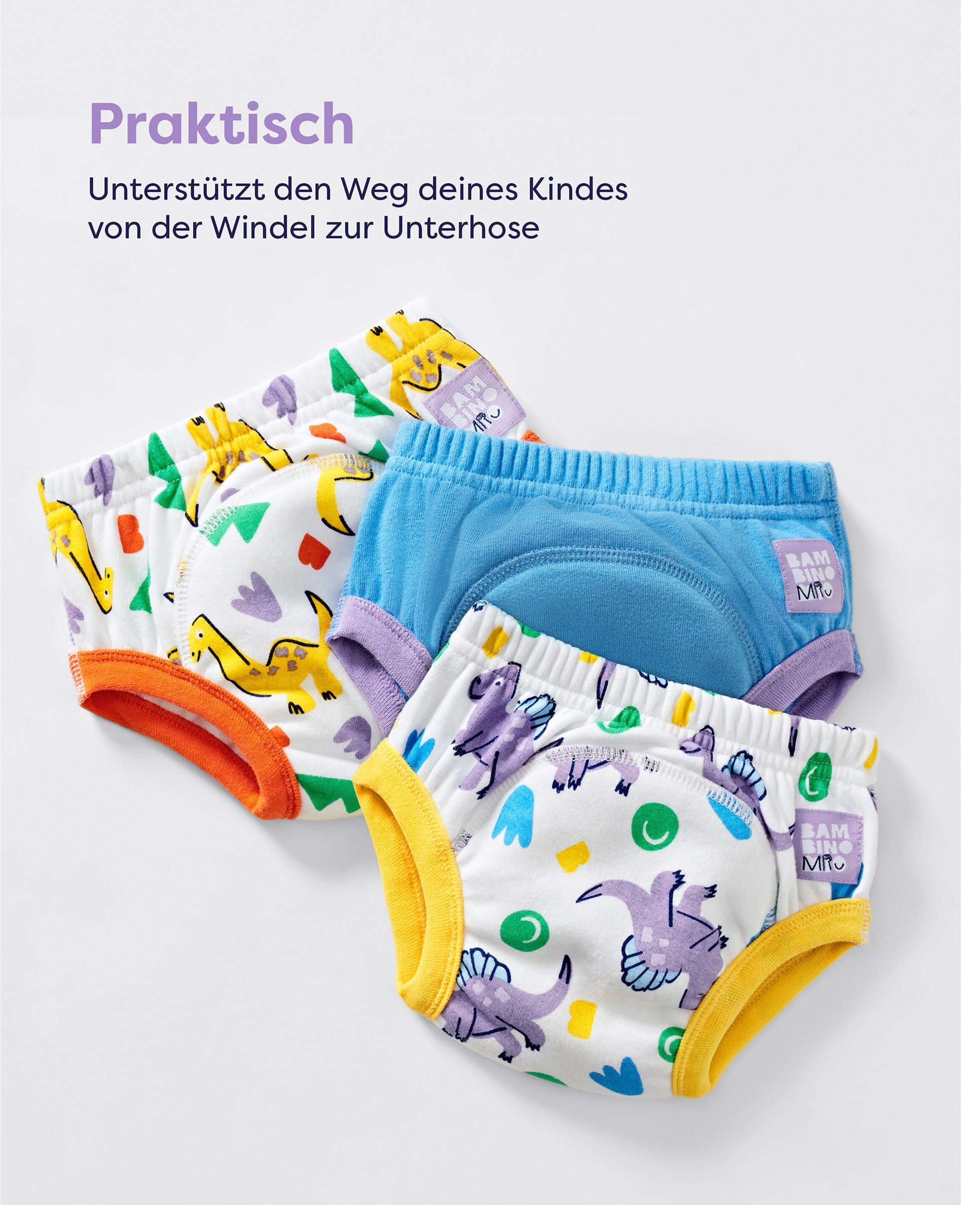 Bambino Mio 3er-Set Töpfchen-Trainingshose ab 3 Jahren