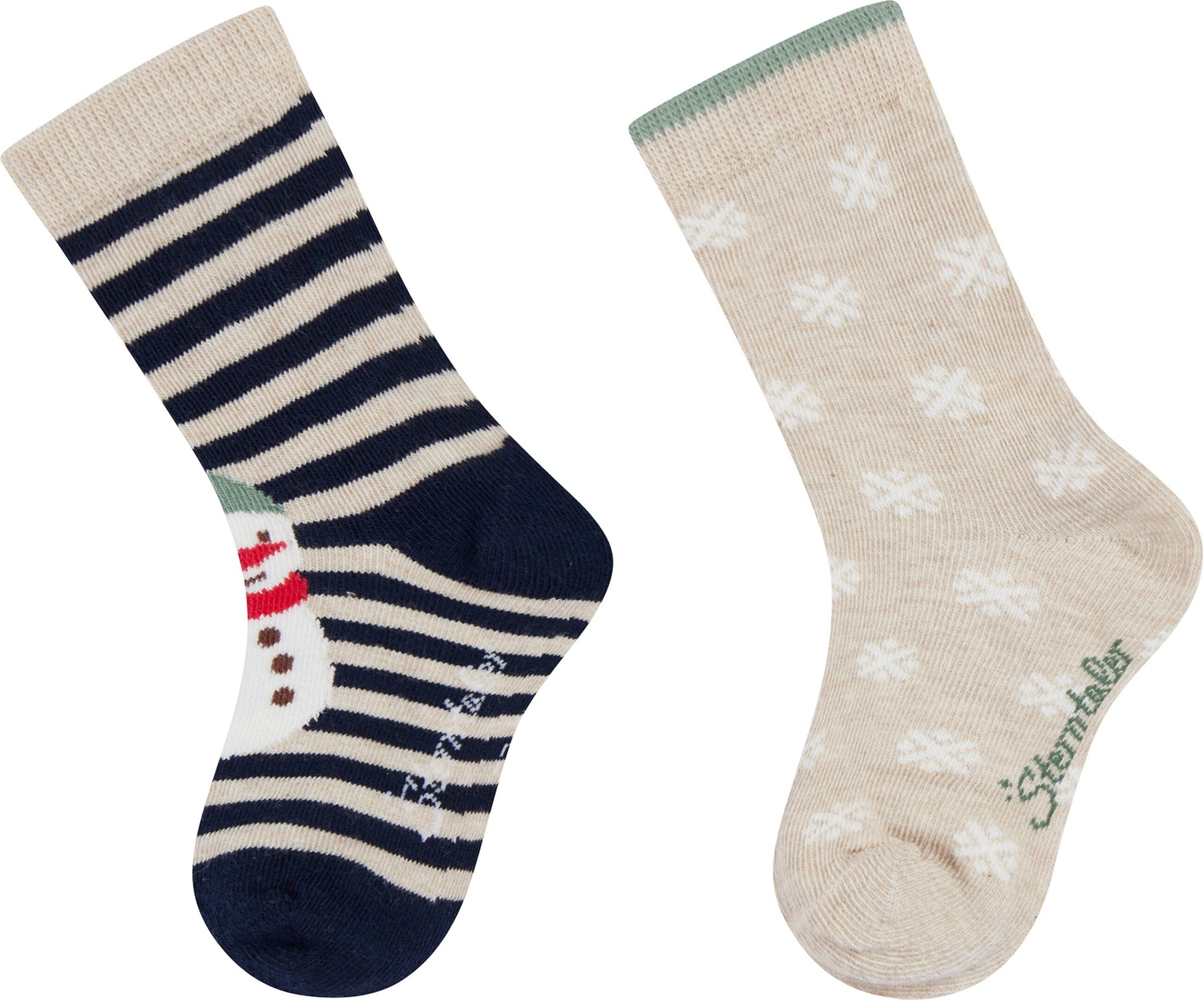 Thumbnail - Sterntaler 2er-Pack Socken Schneemann Schneeflocke