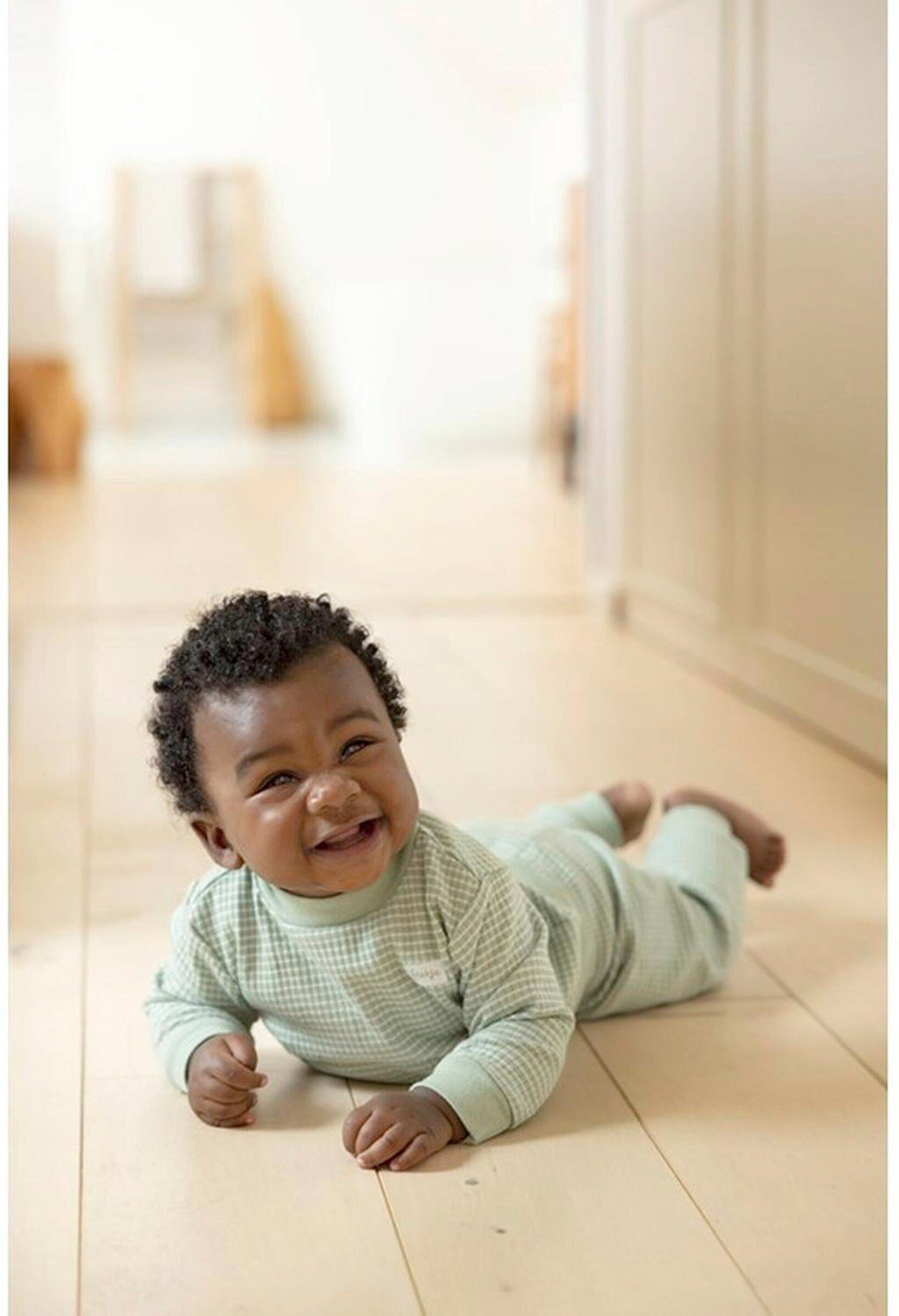 Thumbnail - Feetje 2-tlg. Set Sweatshirt und Jogginghose Waffelpiqué-Optik