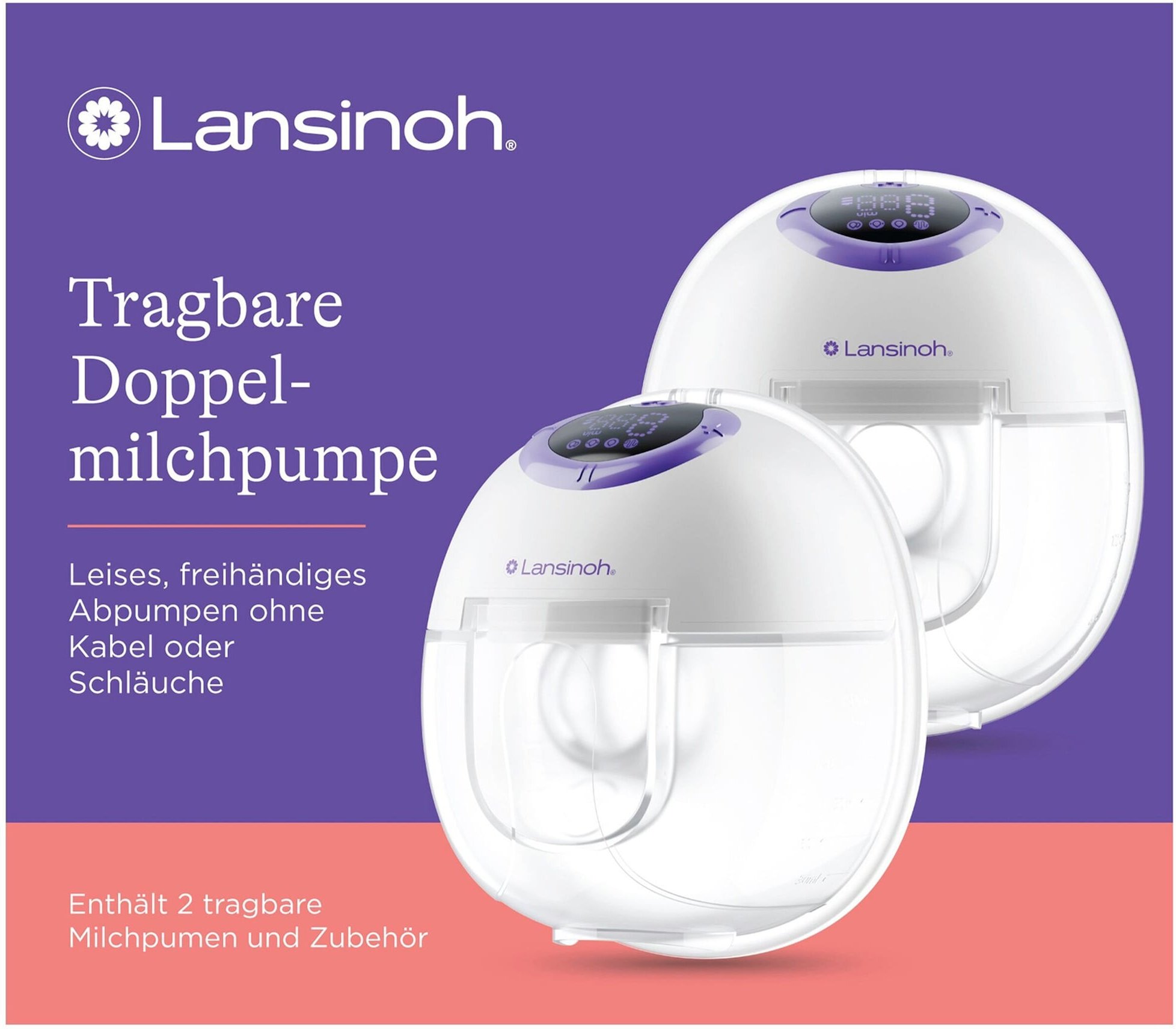 Lansinoh Elektrische Milchpumpe, tragbar