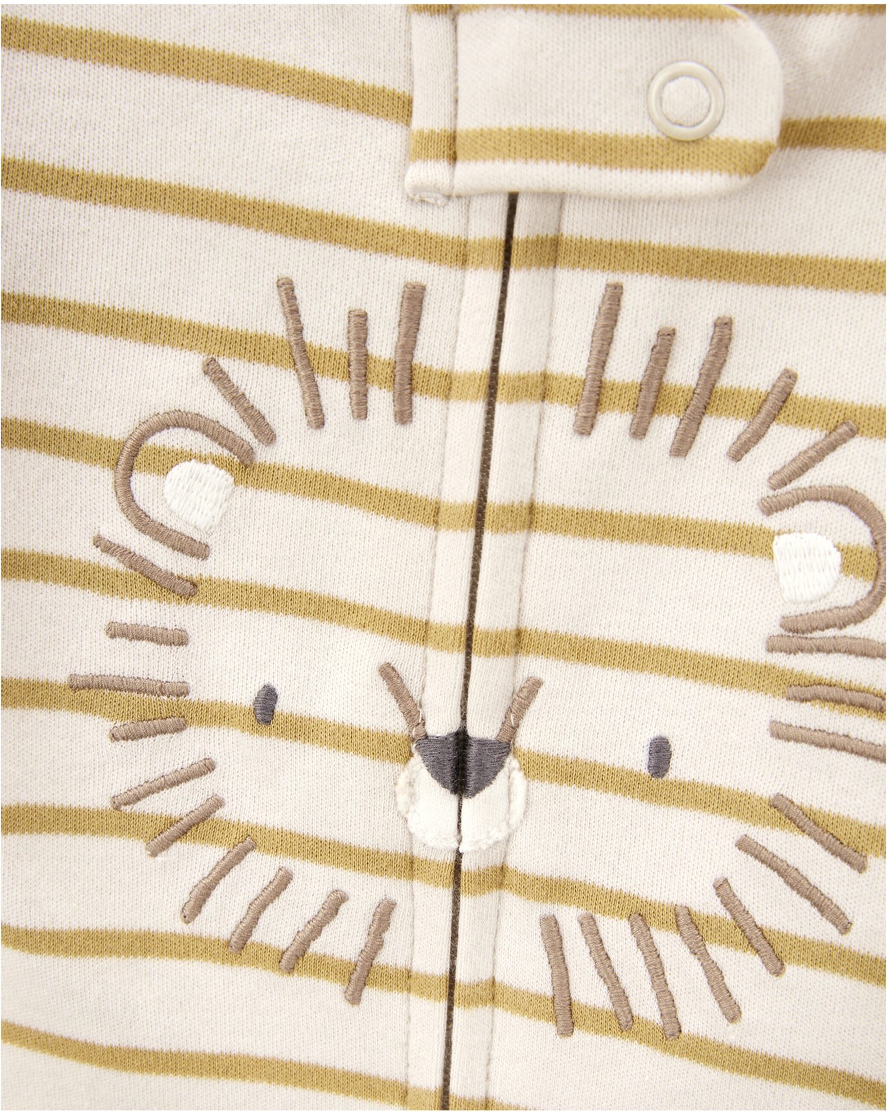 Carter's Schlafoverall mit Fuß Ringel Löwe