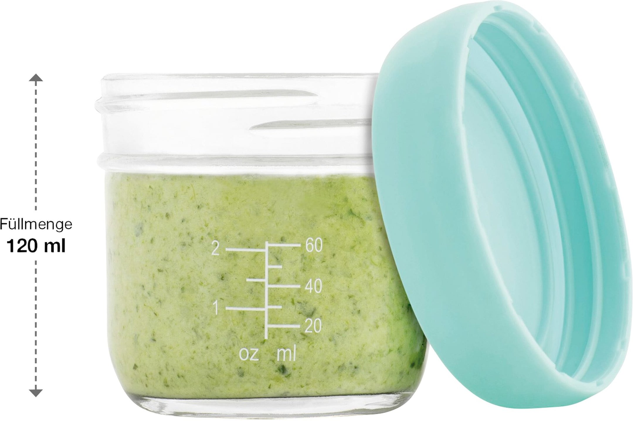 Babymoov 8er-Pack Aufbewahrungsbecher Glas