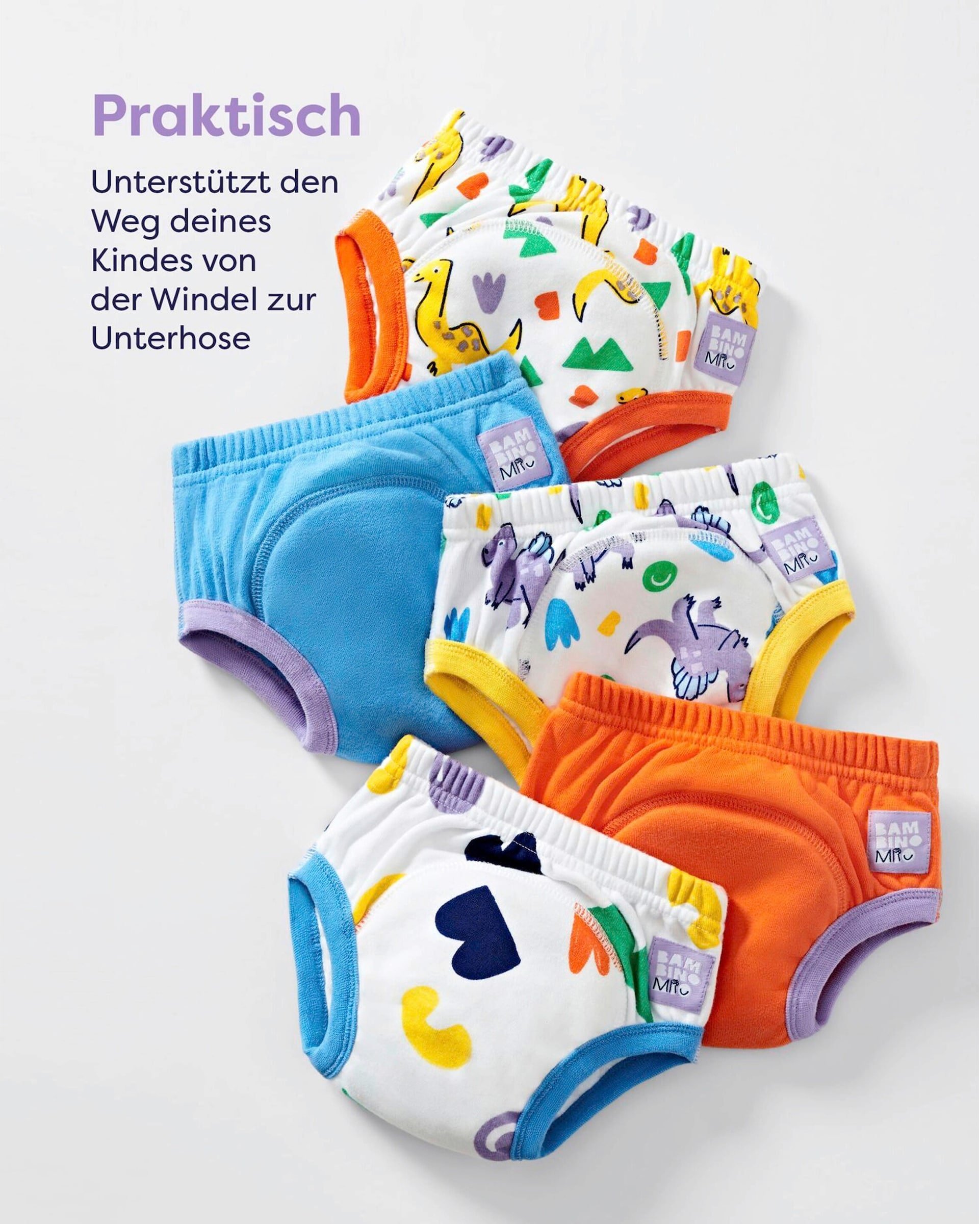 Bambino Mio 5er-Set Töpfchen-Trainingshose ab 3 Jahren