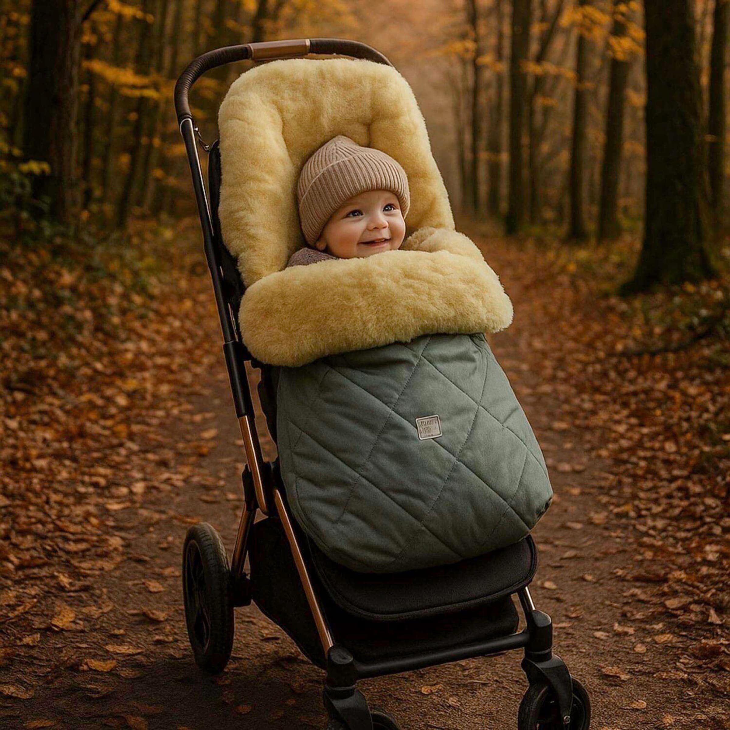 Kaiser Lammfellfußsack COOSY gruen