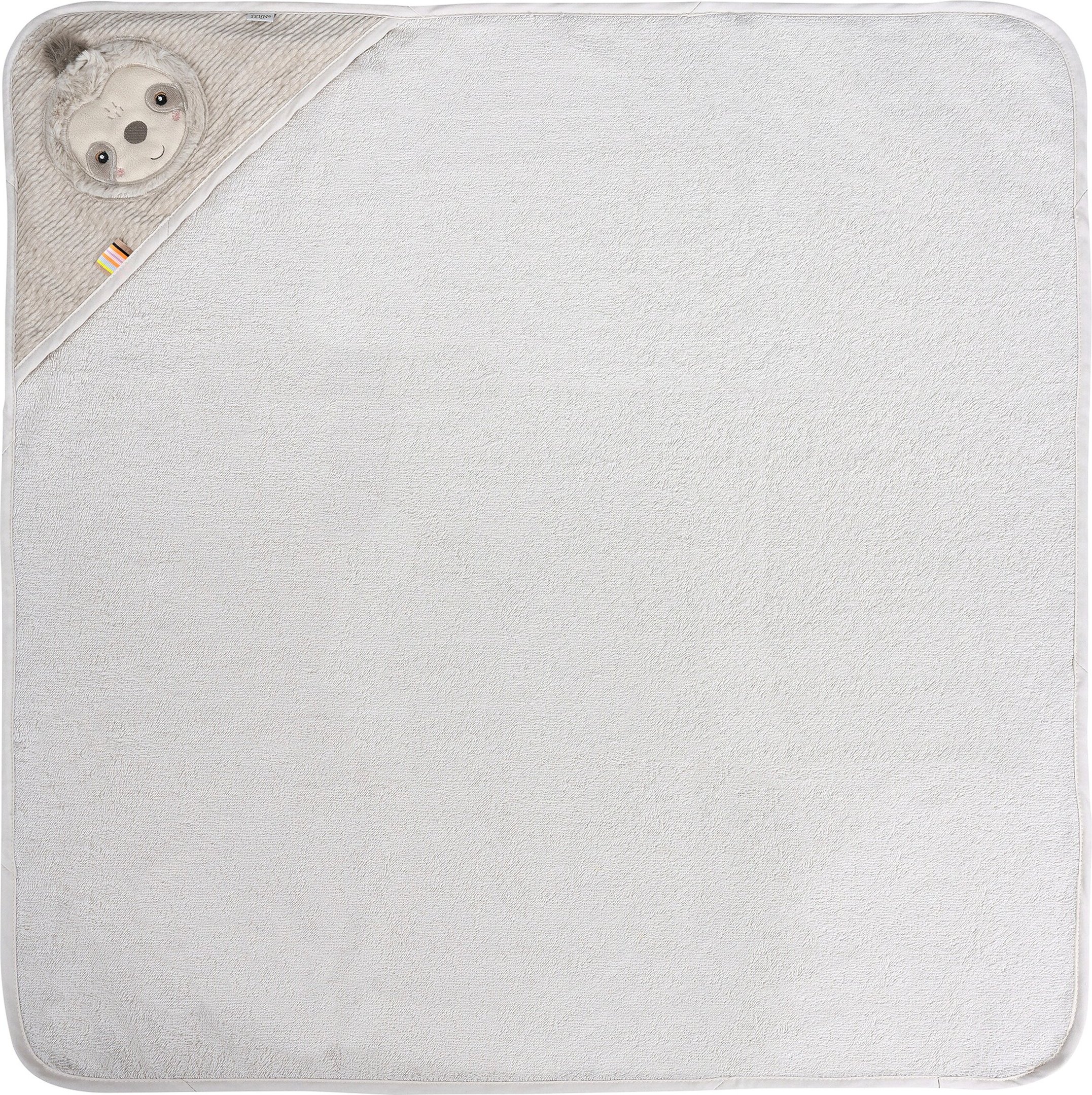 Fehn Kapuzenbadetuch grau