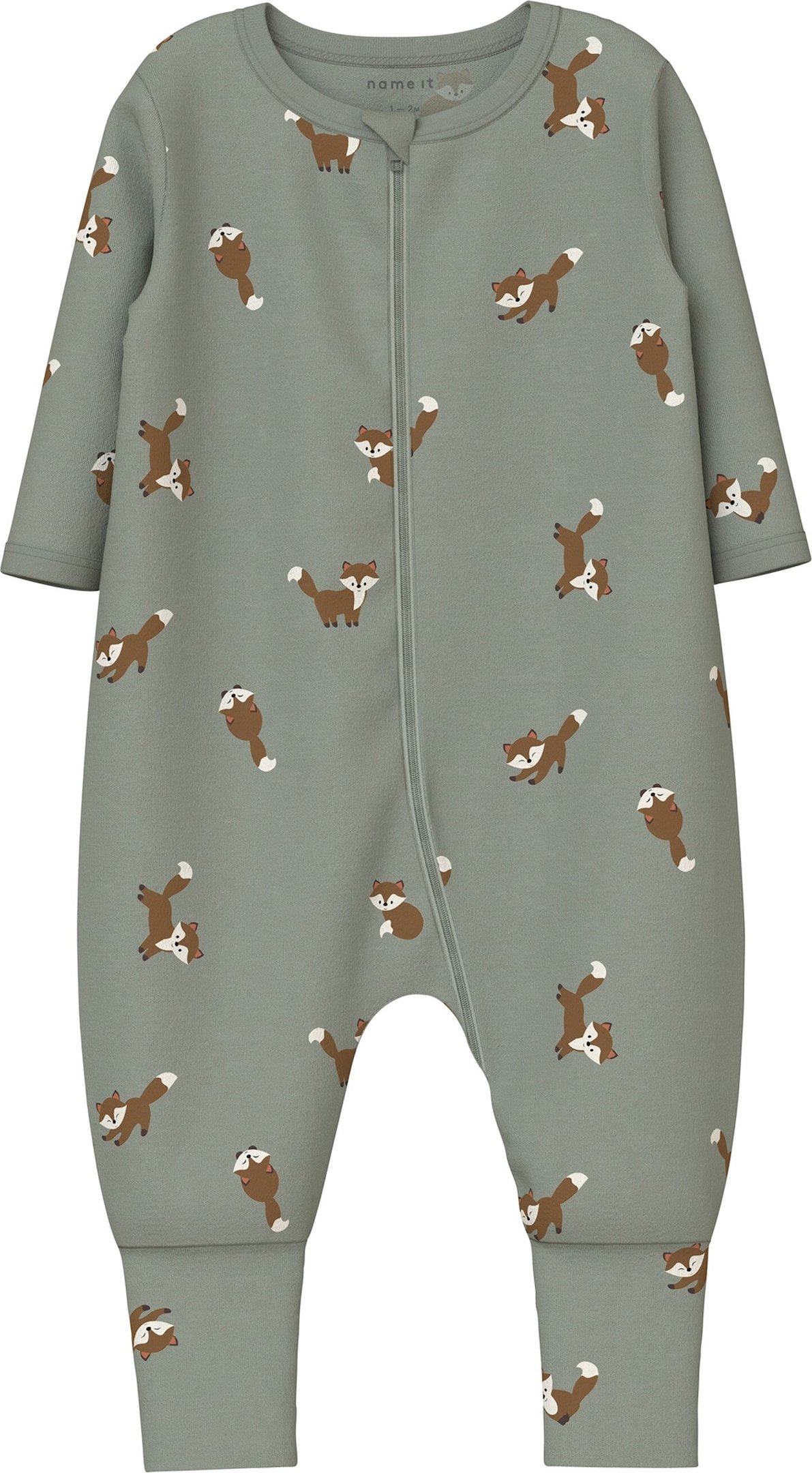 Thumbnail - Name It 2er-Pack Schlafoveralls mit Klappfuß Füchse