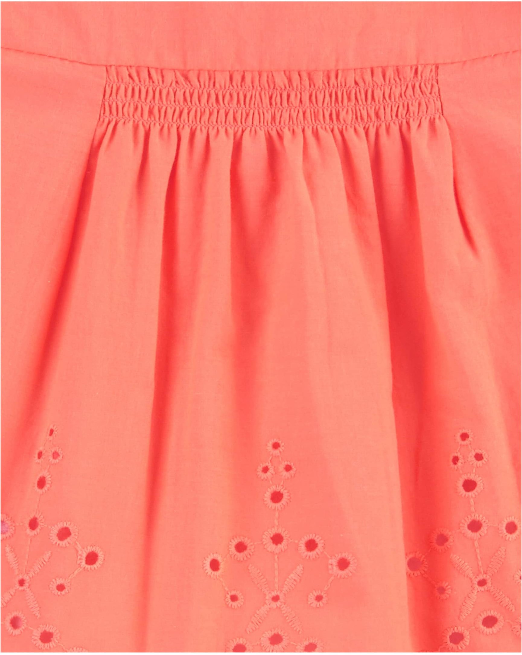 Carter's 2-tlg. Set T-Shirt Flügelarm Lochspitze und Shorts Streifen