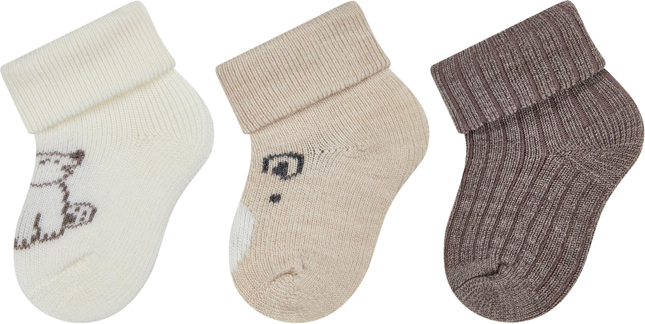 Sterntaler 3er-Pack Erstlingssocken Bär