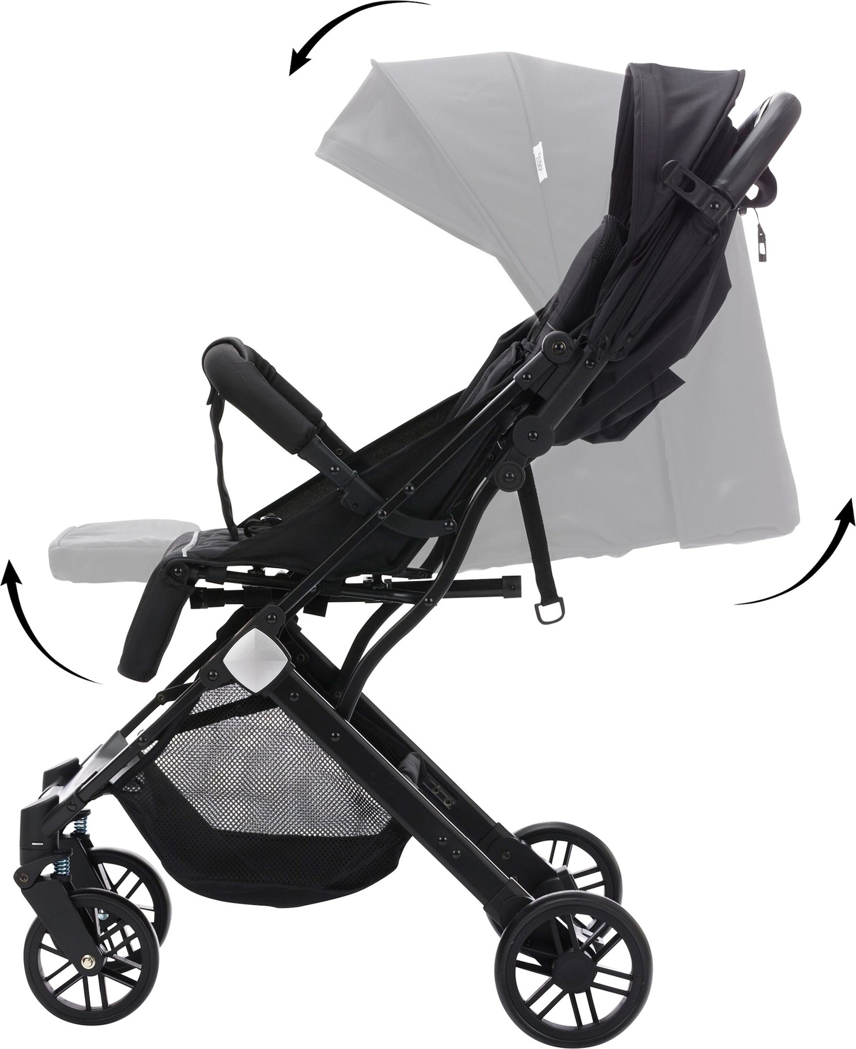 Babycab Buggy Mailand schwarz
