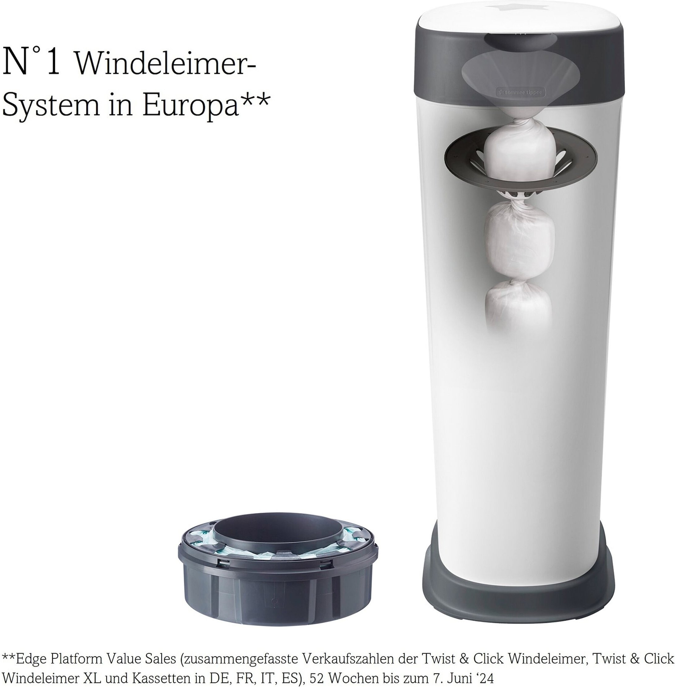 Thumbnail - Tommee Tippee Twist & Click Windeleimer Twist & Click XL