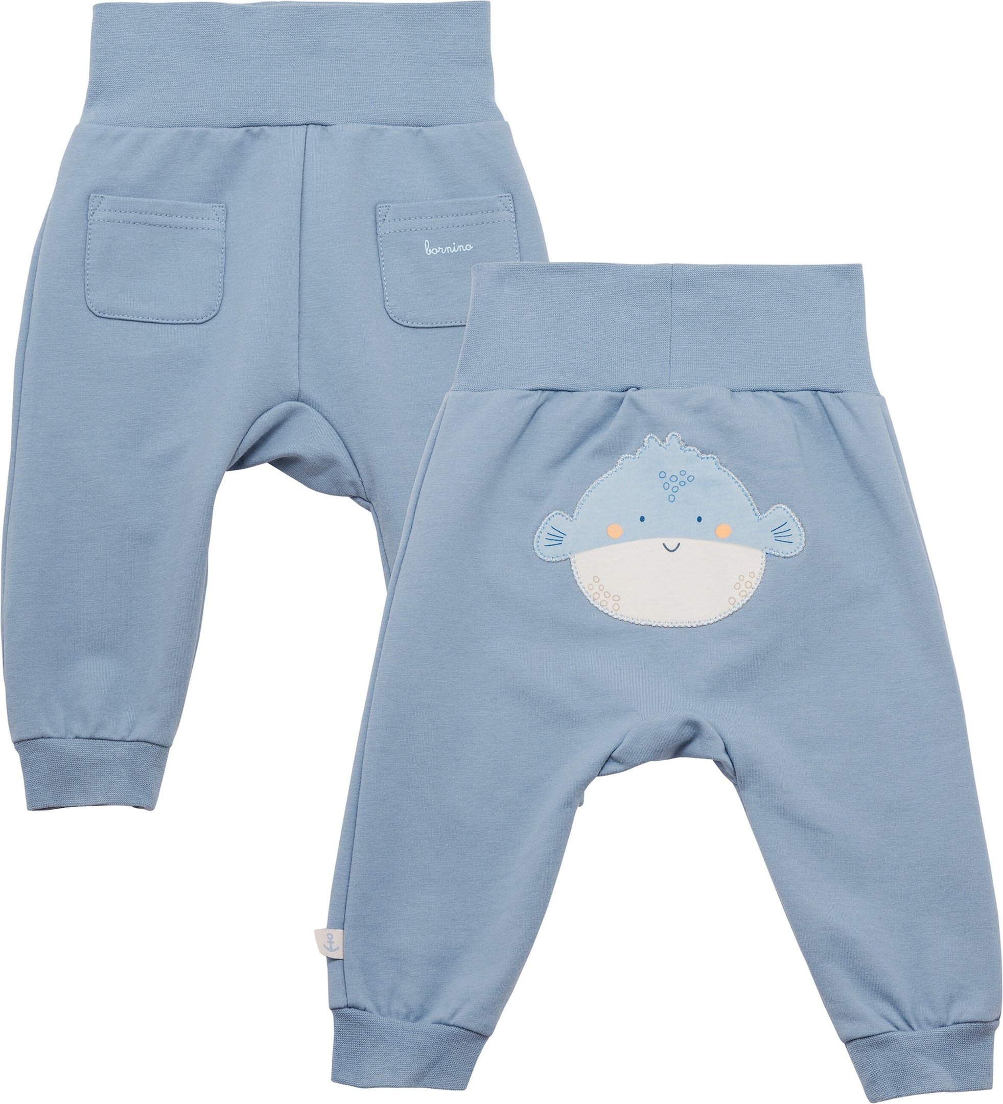 Bornino Aqua Friends Jogginghose mit Po-Applikation Kugelfisch