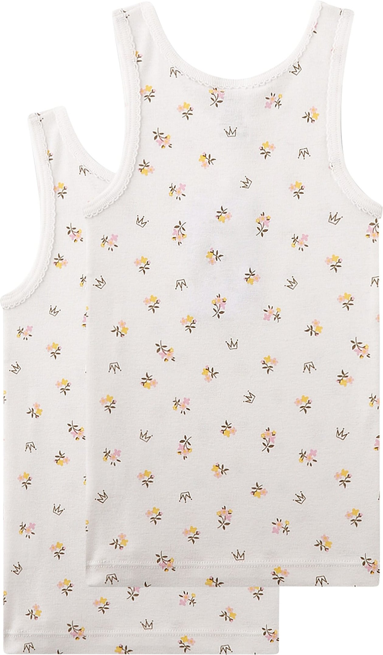 Sanetta 2er-Pack Unterhemden Blumen