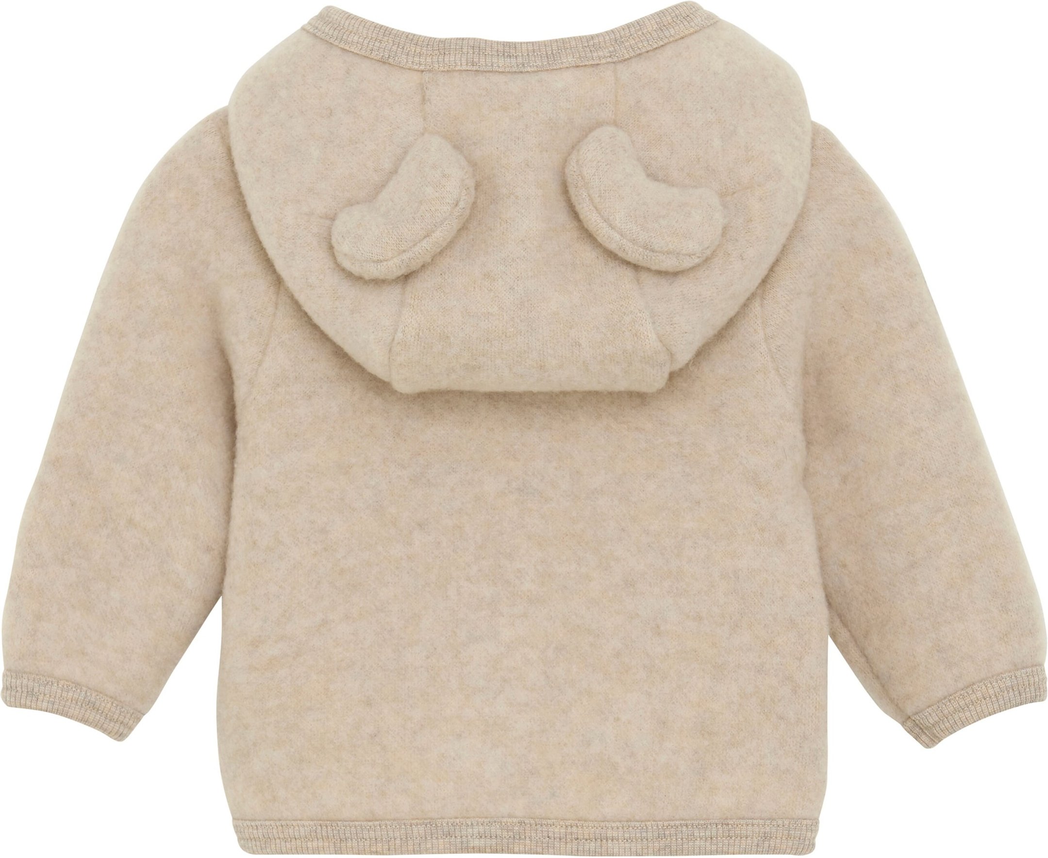 Thumbnail - Huttelihut Wollfleece-Jacke Kapuze mit Ohren aus Merinowolle