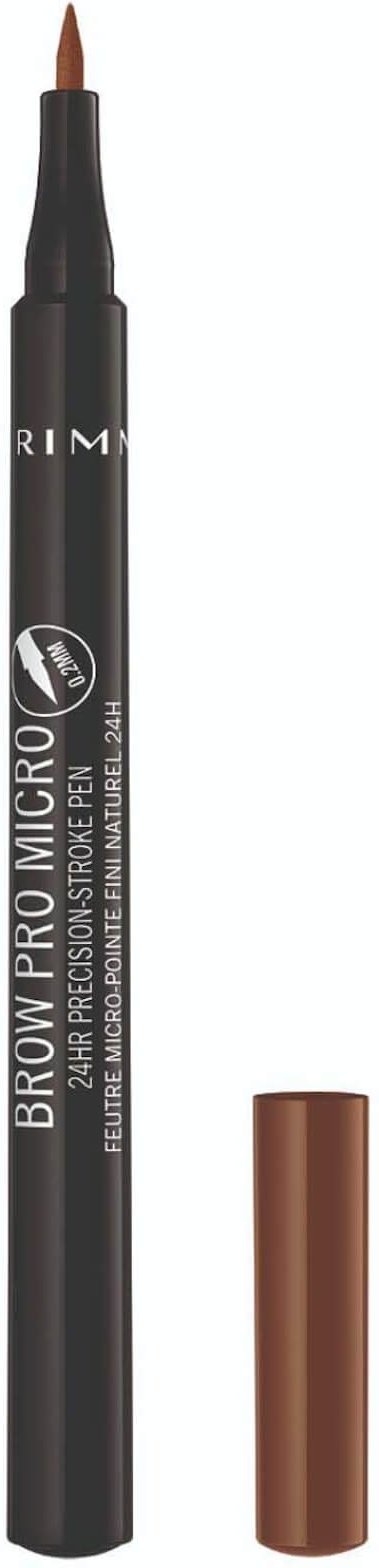 Rimmel Brow Pro Micro 24HR Precision-Stroke Pen 1ml (Various Shades) - 002 Honey Brown