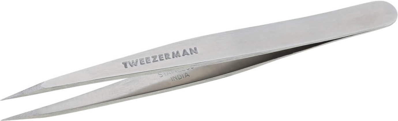 Tweezerman Deluxe Point Pinzette 1240R-R - Rostfreier Stahl