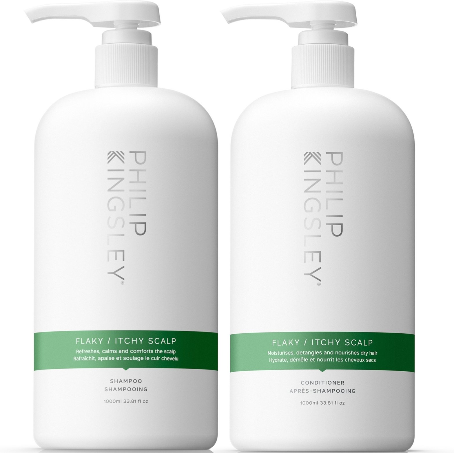 Philip Kingsley Flaky Itchy Shampoo and Conditioner 1000ml Duo