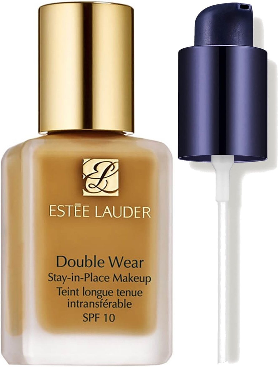 Estee Lauder Double Wear Stay-in-Place Makeup With Makeup Pump Bundle (Various Shades) - 4W2 Toasty Toffee