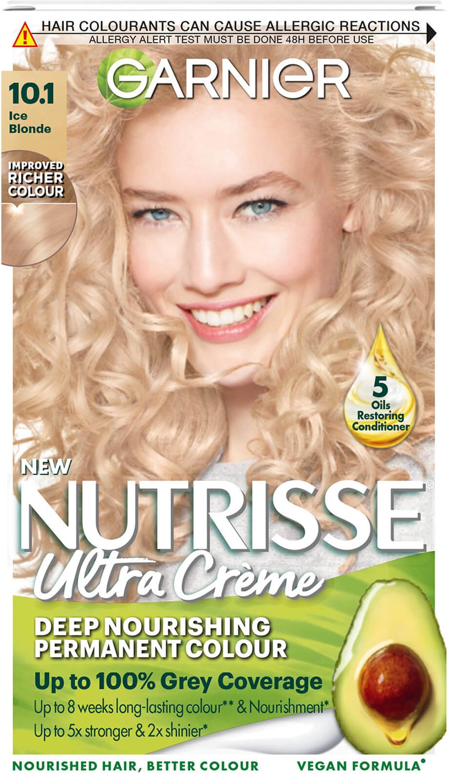 Garnier Nutrisse Permanentes Haarfärbemittel (Verschiedene Farbtöne) - 10.1 Ice Blonde