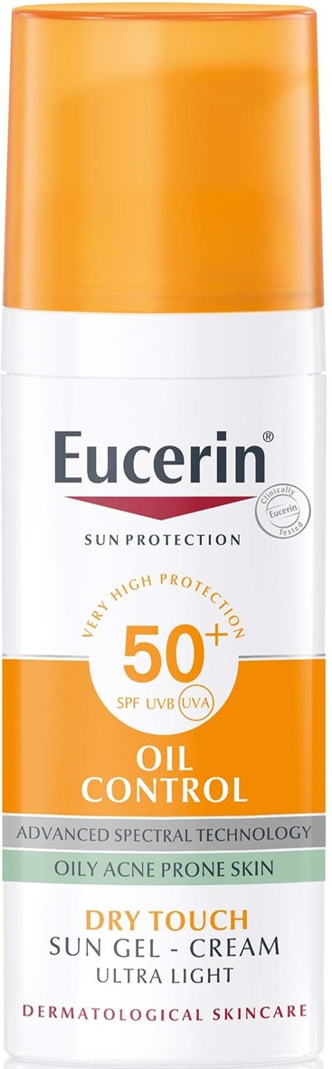 Eucerin Sun Gesichtsöl Kontroll-Sonnengel-Creme mit trockenem Gefühl LSF 50+ 50 ml