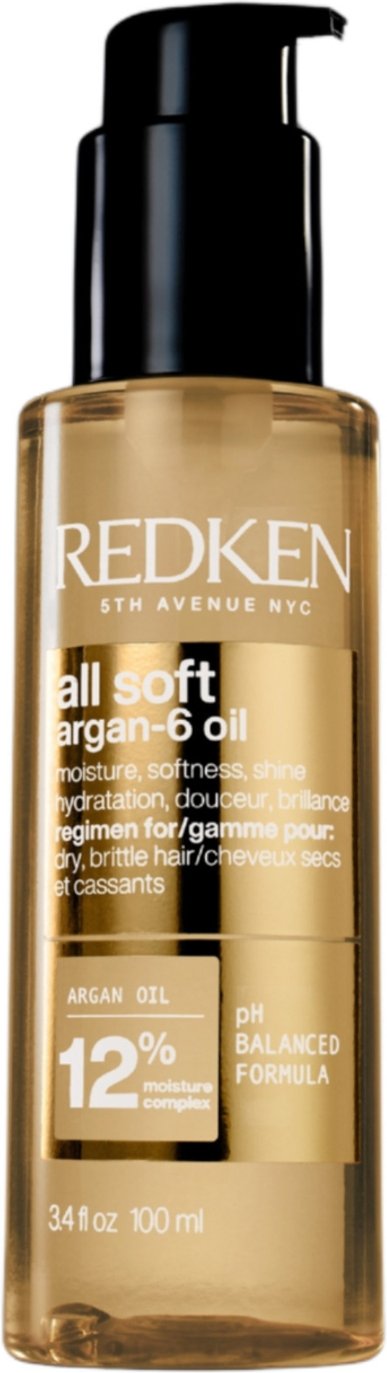 Redken All Soft Argan-6 Oil for Softness, Shine and Protection 100ml