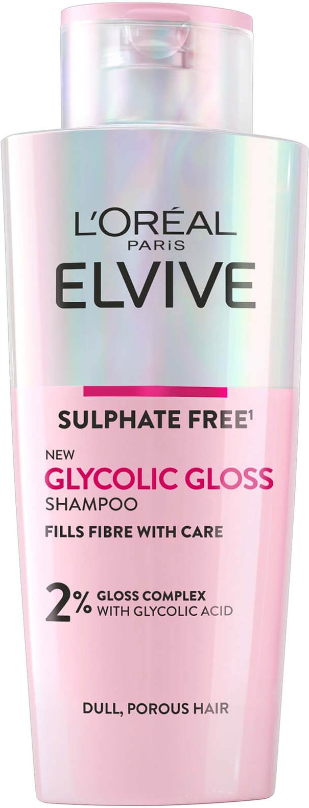 L'Oréal Paris Elvive Glykol-Glanz-Shampoo ohne Sulfat für Stumpfes Haar 200 ml