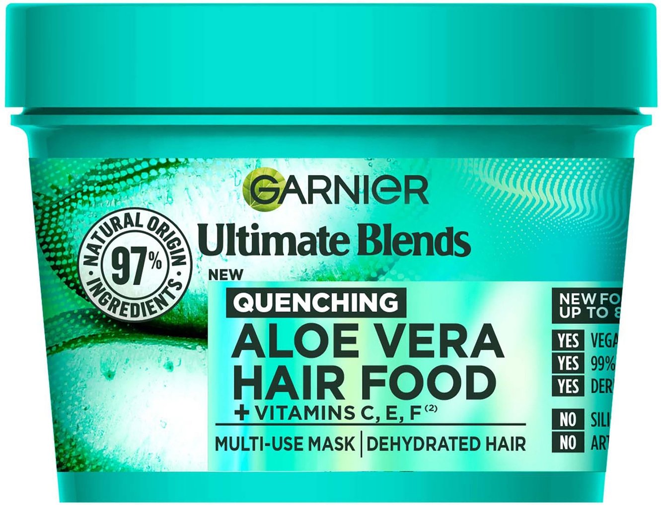Garnier Ultimate Blends Hair Food Aloe Vera 3-in-1 Maskenbehandlung normales Haar 390 ml