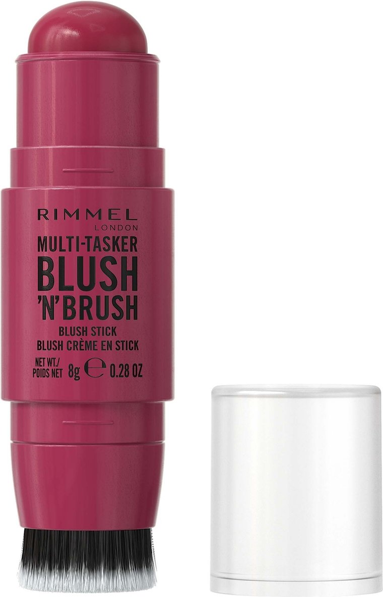 Rimmel Multi-Tasker Blush'N'Brush 8g (Various Shades) - 200 Fushia Glam