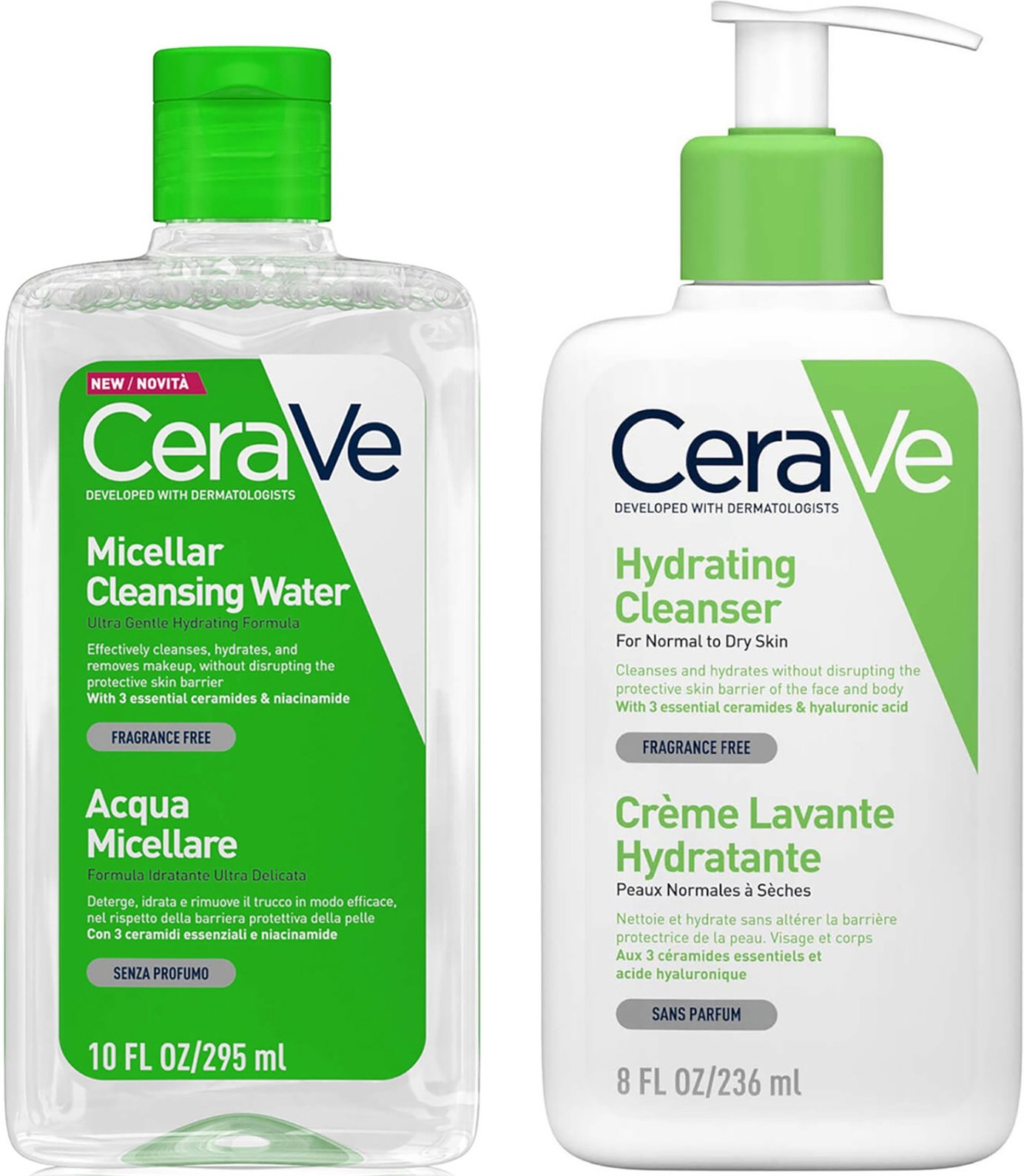 CeraVe Hydrating Double Cleansing Duo