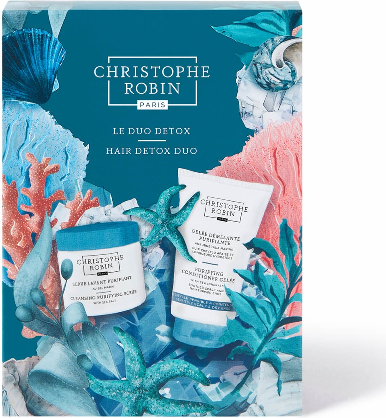 Christophe Robin Cleansing Scalp Scrub Home & Away Duo