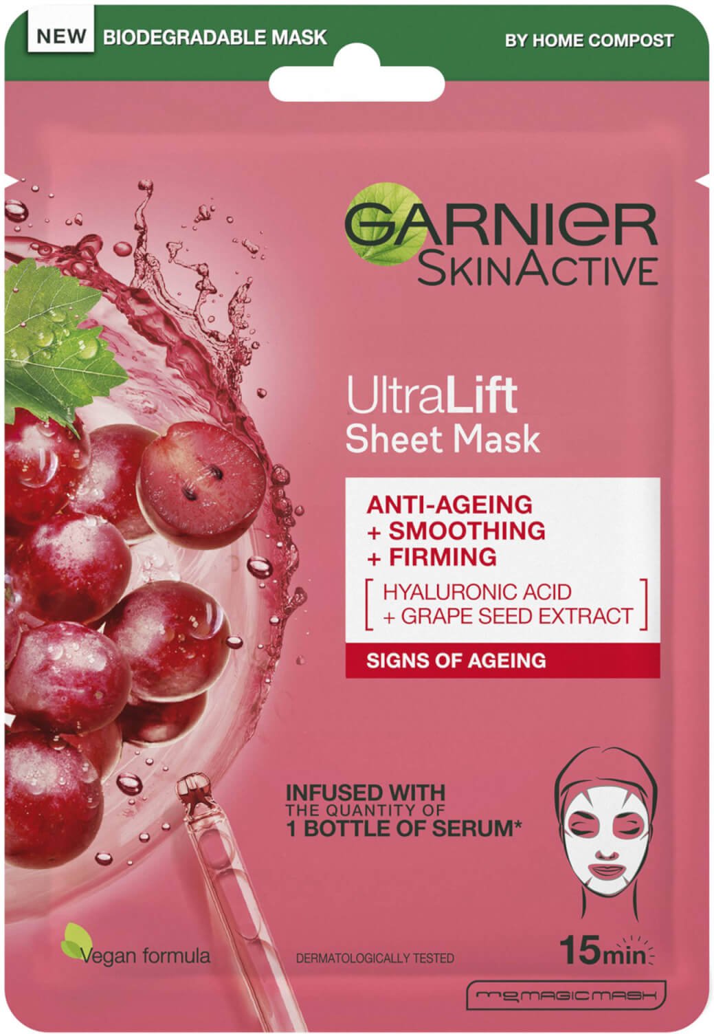 Garnier Ultralift Anti Ageing Face Sheet Mask