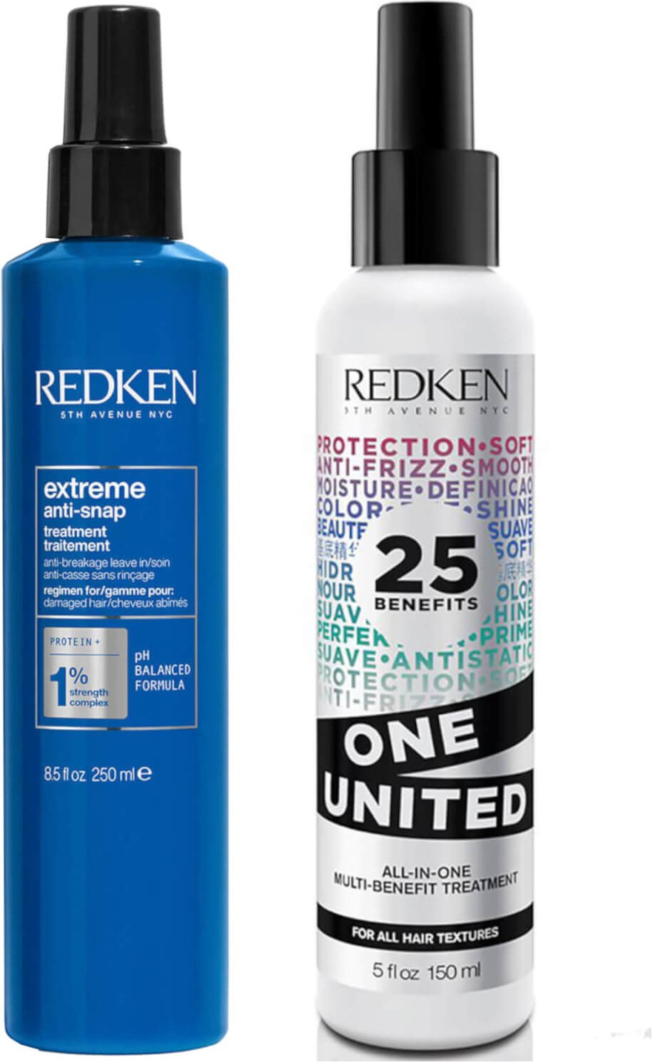 Redken Extreme Anti-Snap and One United Hair Treatment Bundle