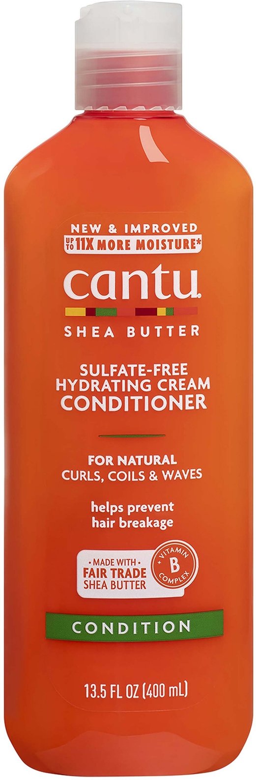 Cantu Sheabutter für Naturhaar Sulfatfreie Feuchtigkeitsspendende Creme-Spülung 400 ml