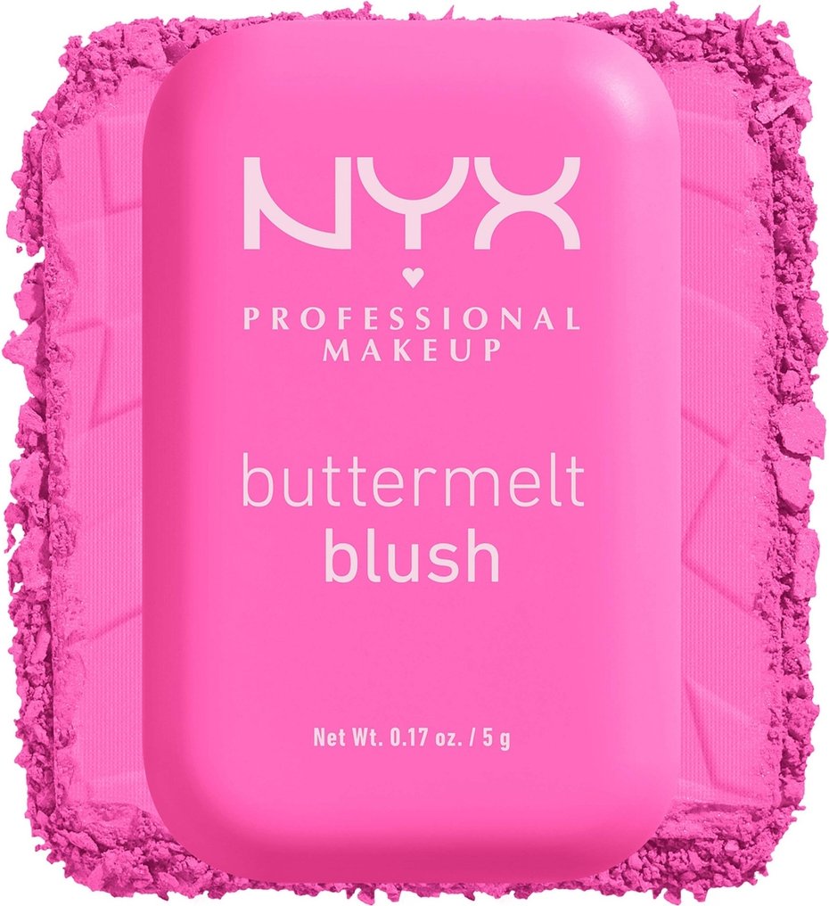 NYX Professional Makeup Buttermelt Powder Blush up to 12H Wear, Fade and Transfer Resistant (Various Shades) - My Butta ...