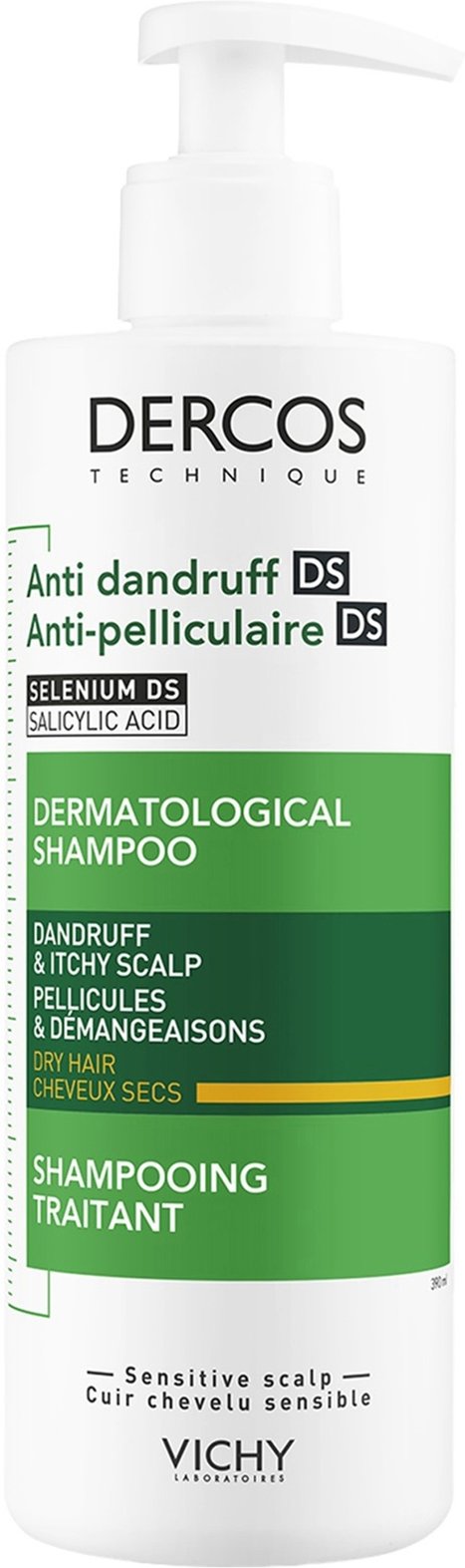 VICHY Dercos Anti-Schuppen-Shampoo für trockenes Haar 390 ml