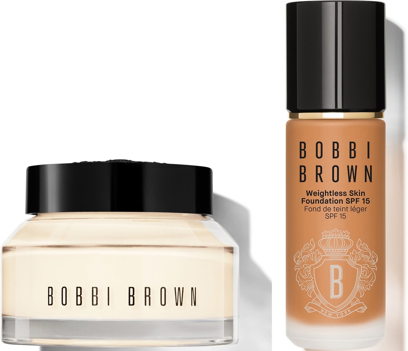 Thumbnail - Bobbi Brown 24-hour Hydration Duo - Vitamin Enriched Face Base & Foundation Bundle (Various Shades) - Warm Golden