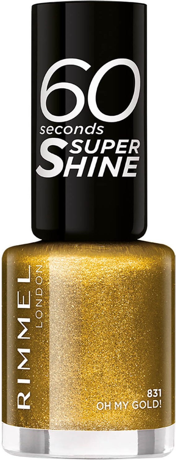 Rimmel 60 Seconds Glitter Nail Polish Oh My Gold