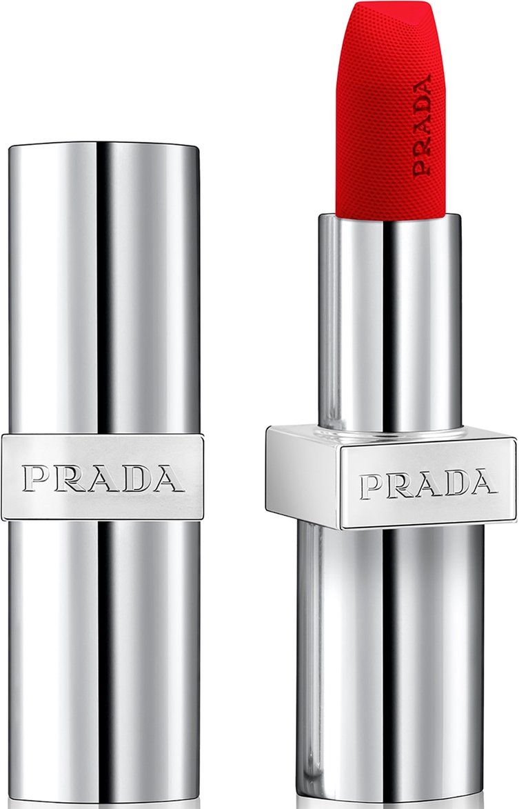 Thumbnail - Prada Soft Matte Rouge Refillable Lipstick 3.8g (Various Shades) - R126 - Scarlatto