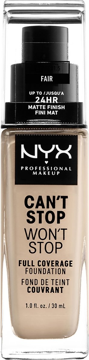 Thumbnail - NYX Professional Makeup Can't Stop Won't Stop 24 Hour Foundation (verschiedene Farbtöne) - Fair