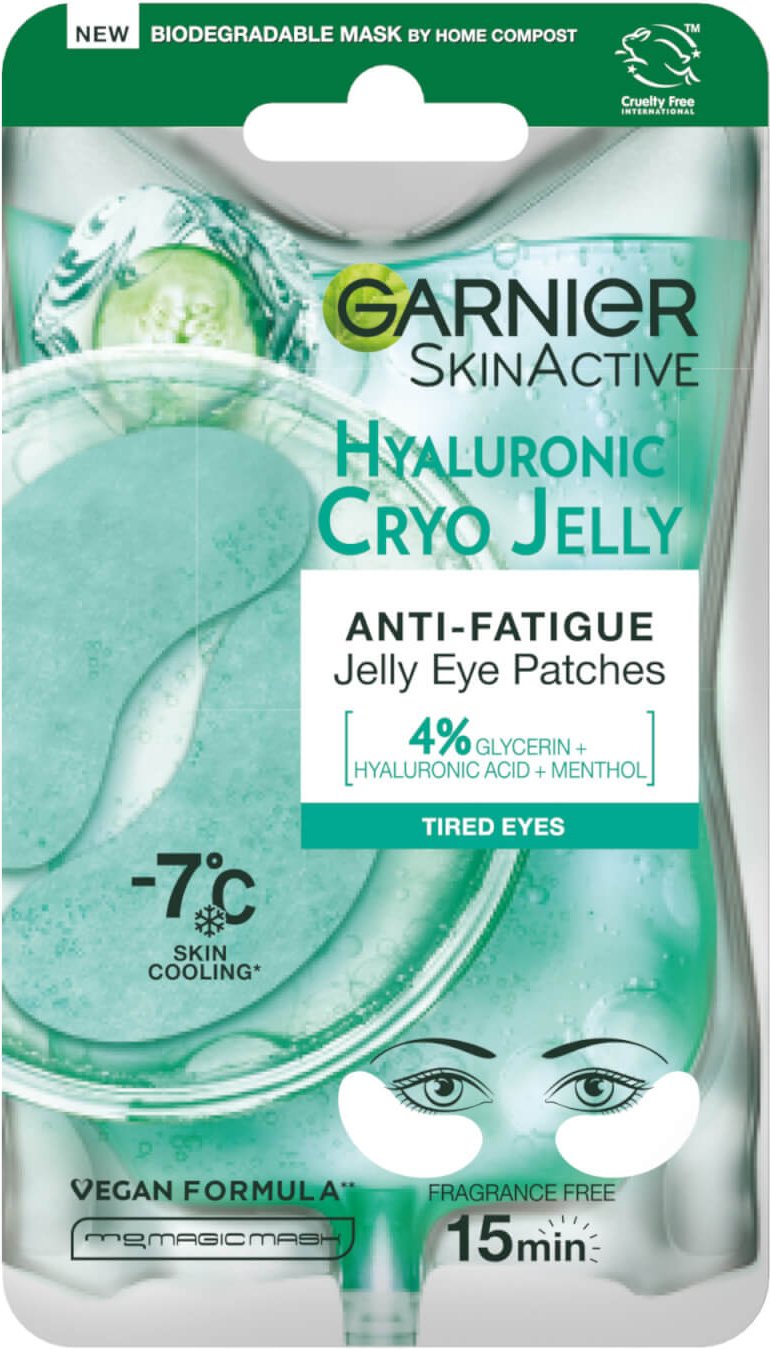 Garnier Anti-Müdigkeit Hyaluronsäure und Eisgurken-Kryo-Gelee-Augen-Patches