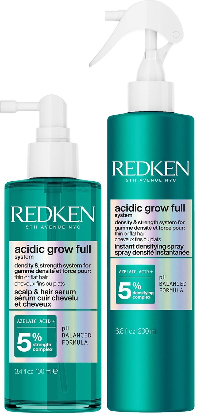 Redken Acidic Grow Full System Hair Serum 100ml & Redken Acidic Grow Full System Instant Densifying Spray 190ml Duo