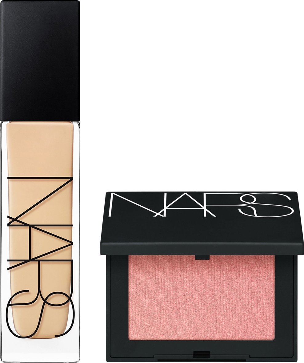 NARS Natural Longwear Foundation 30ml and NARS Blush Orgasm 4.8g Bundle (Various Shades) - Deauville