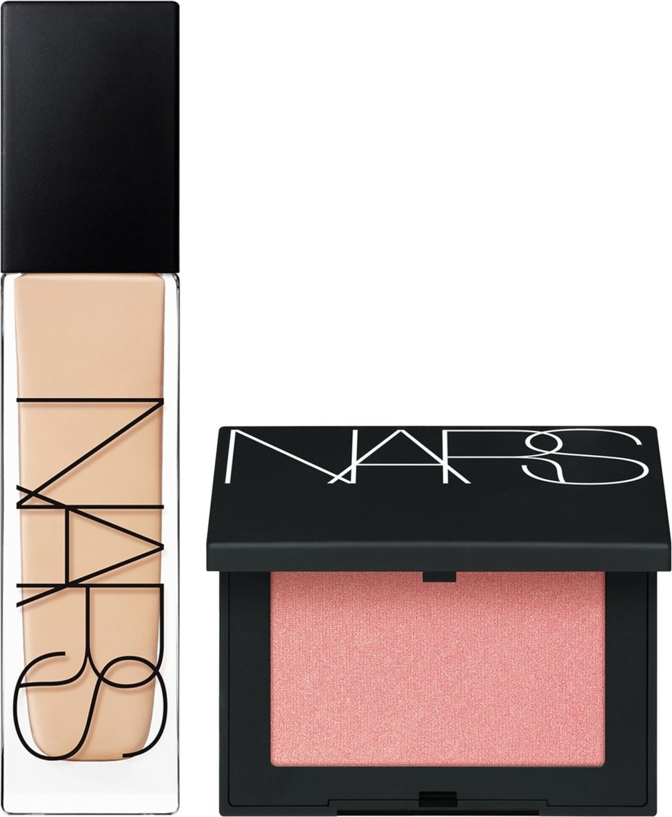 NARS Natural Longwear Foundation 30ml and NARS Blush Orgasm 4.8g Bundle (Various Shades) - Mont Blanc