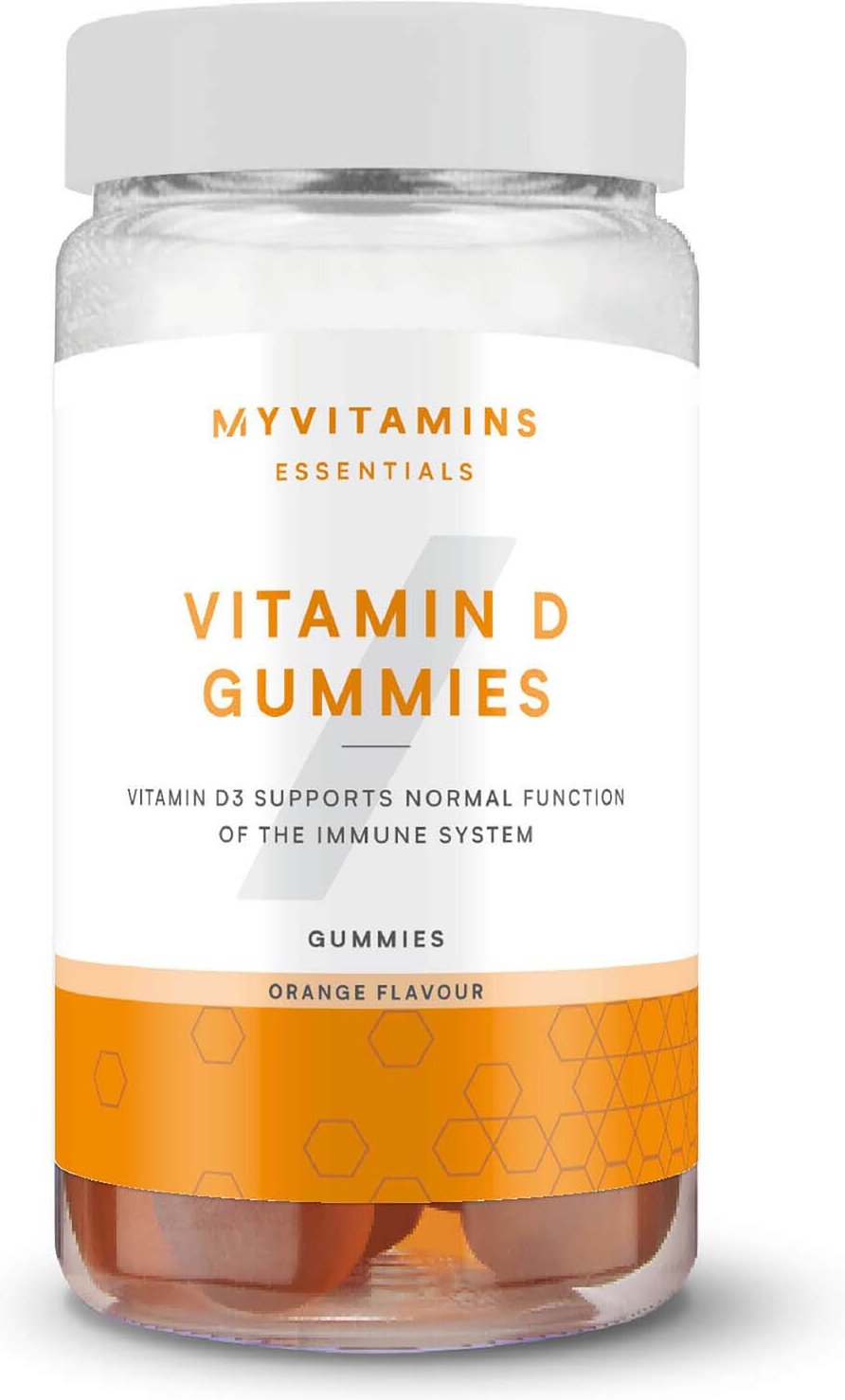 Myvitamins Vitamin D Gummies - 60Portionen - Orange