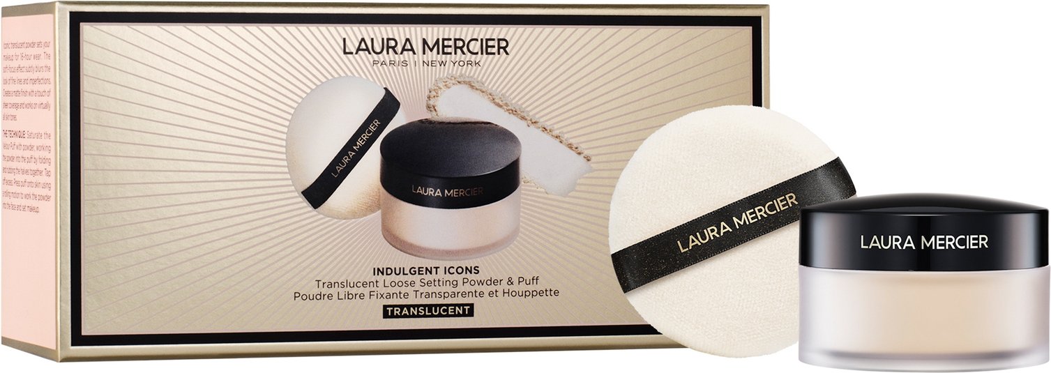 Laura Mercier -Indulgent Icons Translucent Loose Setting Powder + Puff - 23g
