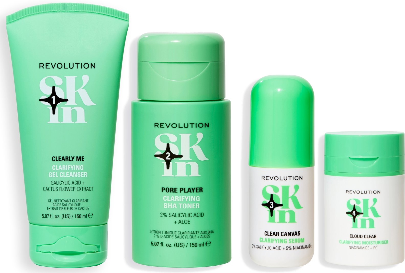 Revolution Skincare Clearly Clarify 4 Step Bundle