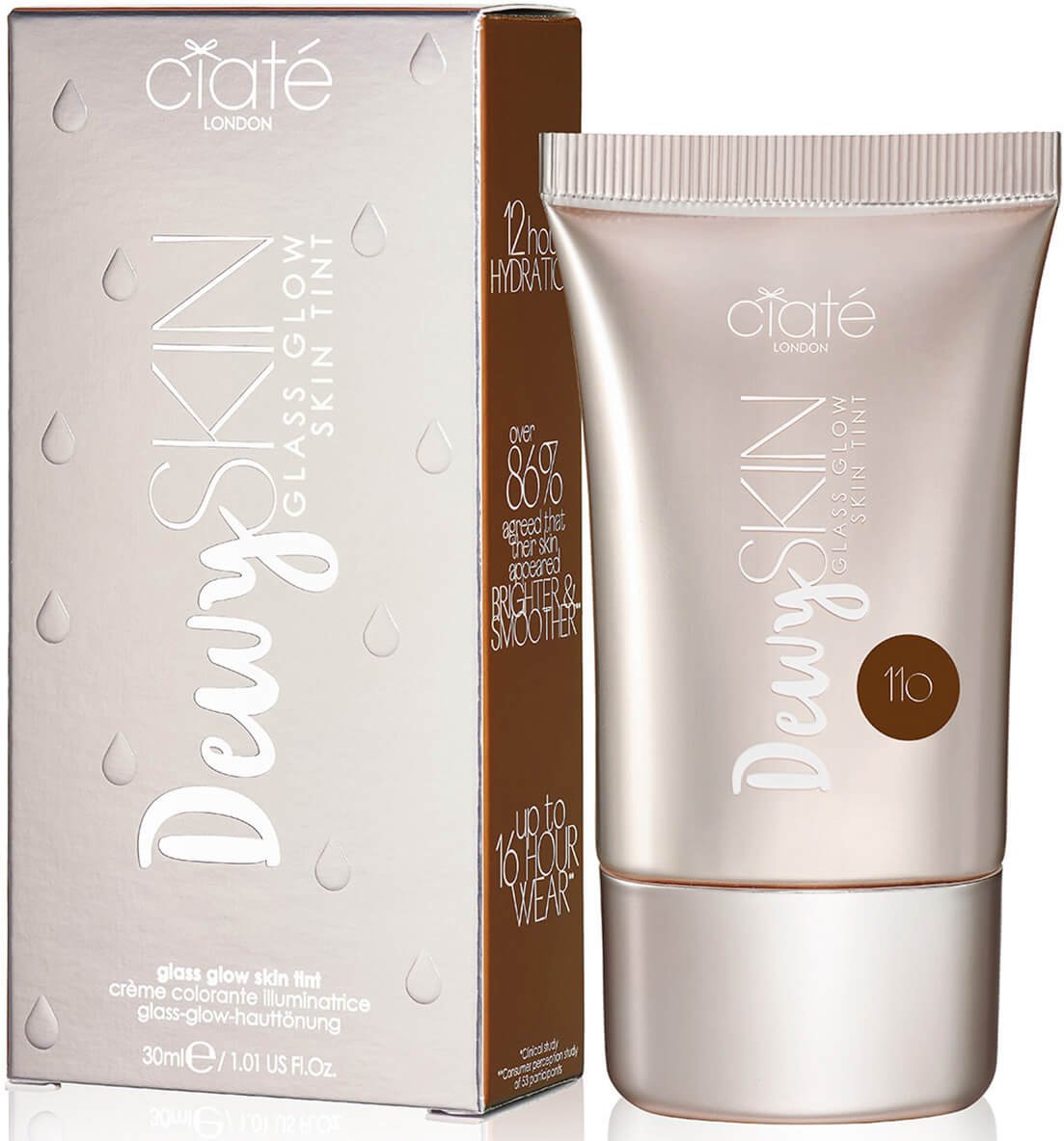 Ciaté London Dewy Skin Foundation 30ml (Various Shades) - 110