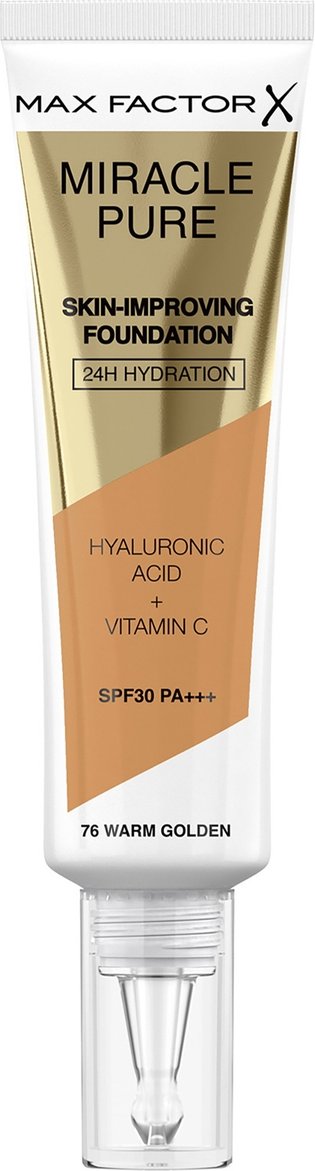 Max Factor Miracle Pure Skin Improving Foundation 30ml (Various Shades) - Warm Golden