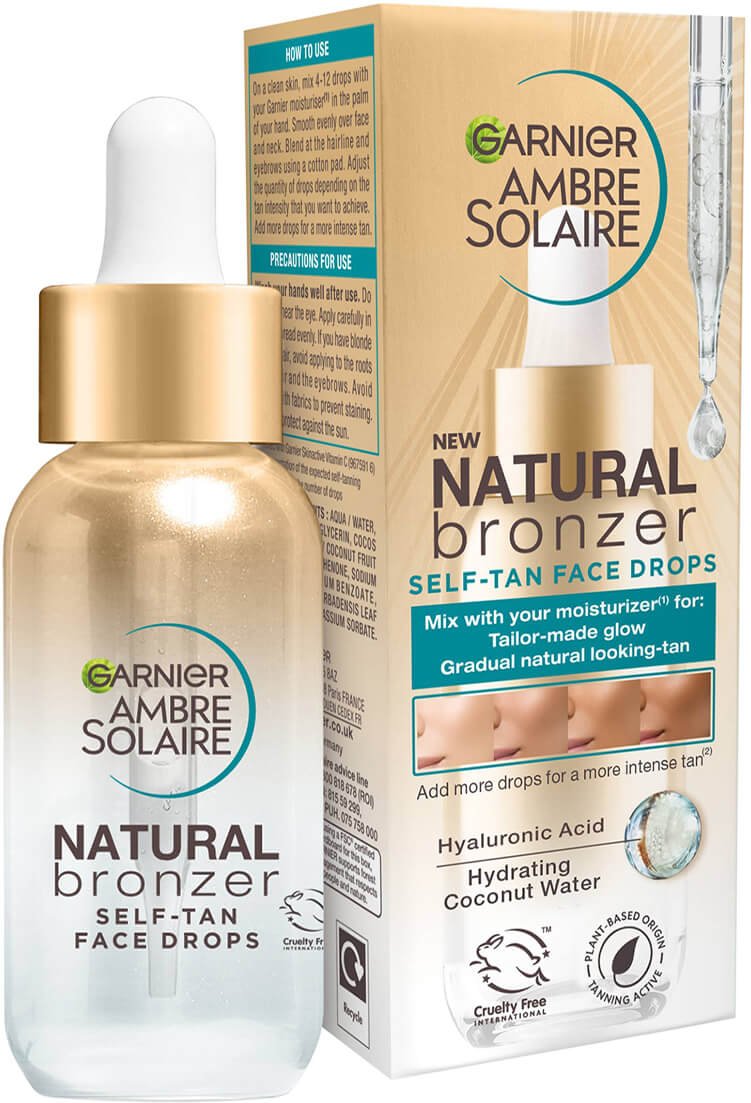 Garnier Ambre Solaire Natural Bronzer Selbstbräuner-Gesichtstropfen 30 ml
